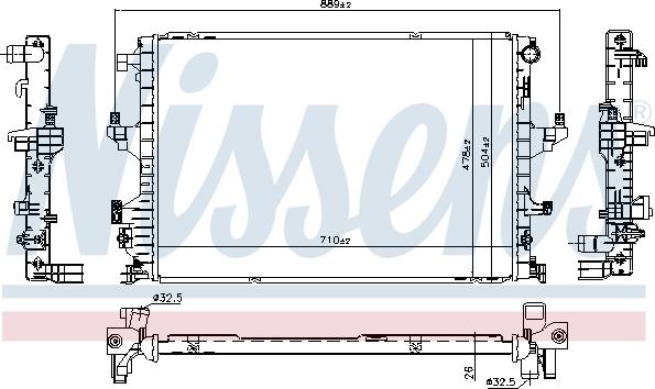 Nissens 65346 - Radiator, engine cooling car-mod.net