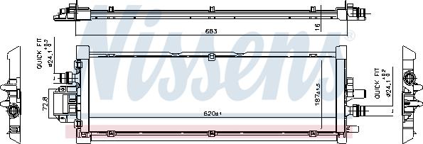 NISSENS 606906 - Radiator, engine cooling car-mod.net