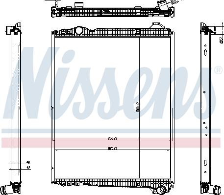 NISSENS 606323 - Radiator, engine cooling car-mod.net