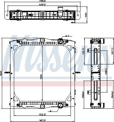 Nissens 606775 - Radiator, engine cooling car-mod.net