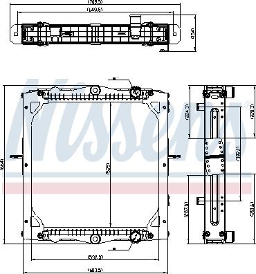 Nissens 606776 - Radiator, engine cooling car-mod.net