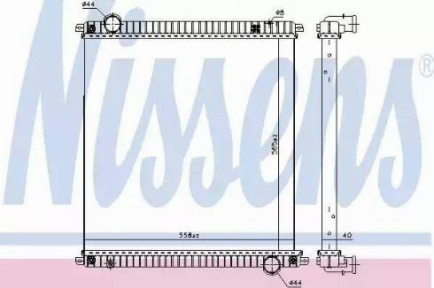 Nissens 61968 - Radiator, engine cooling car-mod.net