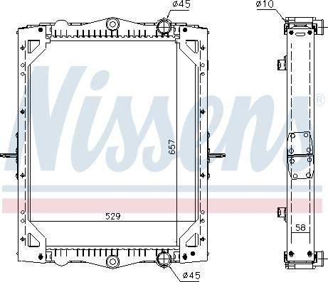 Nissens 61452 - Radiator, engine cooling car-mod.net
