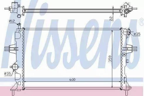 AVA OL2254 - Radiator, engine cooling car-mod.net
