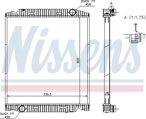 Nissens 63330A - Radiator, engine cooling car-mod.net