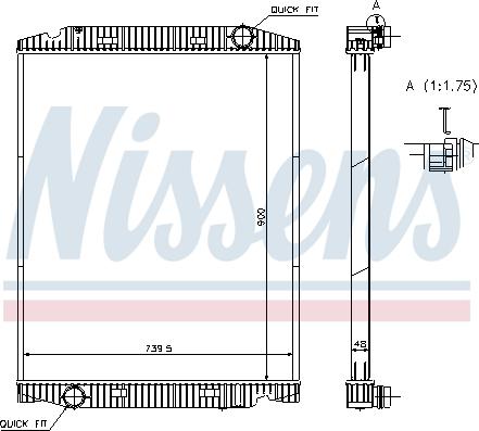 Nissens 63331A - Radiator, engine cooling car-mod.net