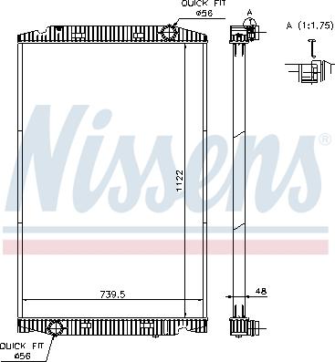 Nissens 63329A - Radiator, engine cooling car-mod.net