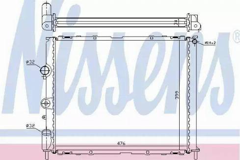 Nissens 63768 - Radiator, engine cooling car-mod.net