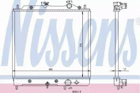 Nissens 62817 - Radiator, engine cooling car-mod.net