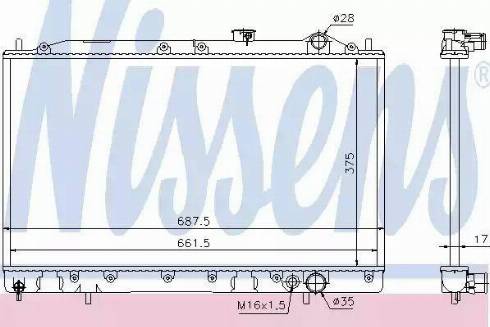 Nissens 62834 - Radiator, engine cooling car-mod.net