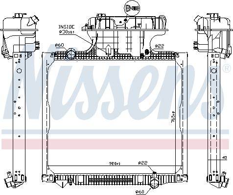 NISSENS 62875 - Radiator, engine cooling car-mod.net
