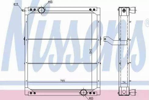 NISSENS 6719603 - Radiator, engine cooling car-mod.net