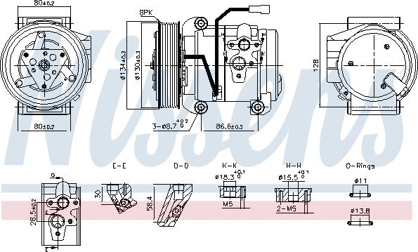 Nissens 890957 - Compressor, air conditioning car-mod.net