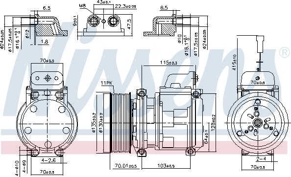 Nissens 890331 - Compressor, air conditioning car-mod.net