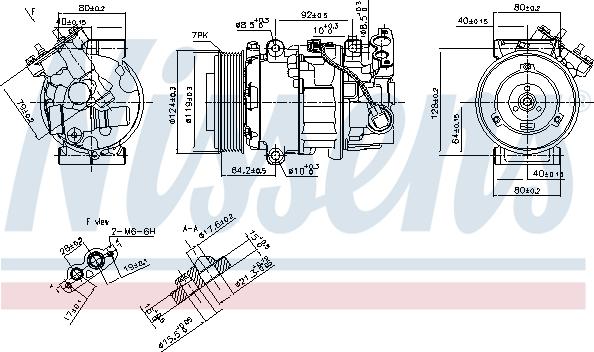 Nissens 890299 - Compressor, air conditioning car-mod.net
