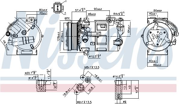Nissens 890210 - Compressor, air conditioning car-mod.net