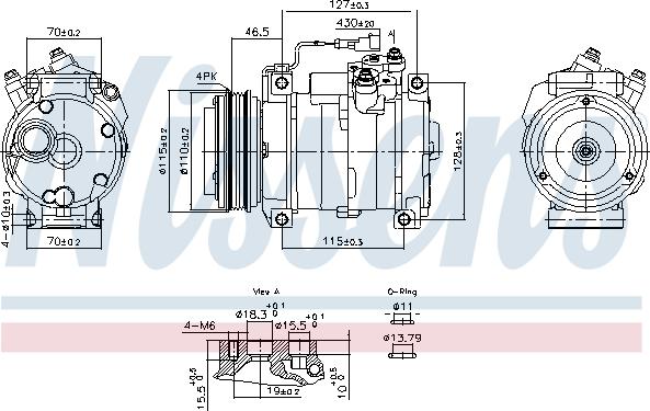 Nissens 891005 - Compressor, air conditioning car-mod.net