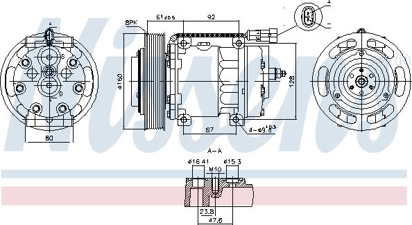 Nissens 891073 - Compressor, air conditioning car-mod.net