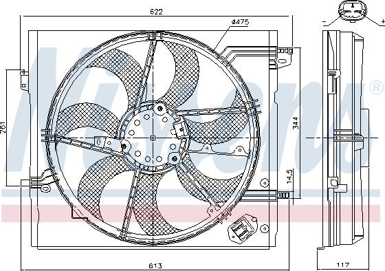NISSENS 85 946 - Fan, radiator car-mod.net