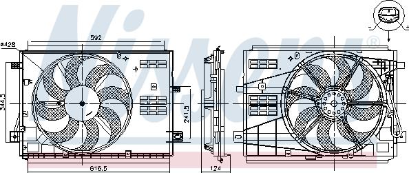 Nissens 85973 - Fan, radiator car-mod.net