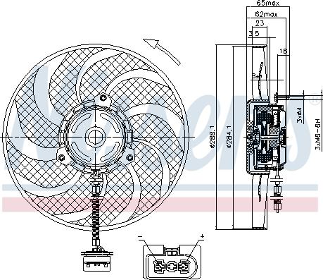 CARRO 876006460 - Fan, radiator car-mod.net