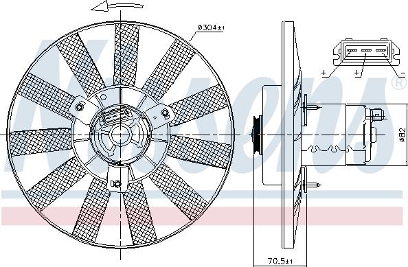 Nissens 85539 - Fan, radiator car-mod.net