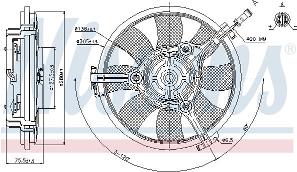 Nissens 85691 - Fan, radiator car-mod.net