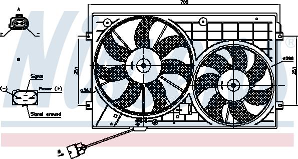 Nissens 85644 - Fan, radiator car-mod.net