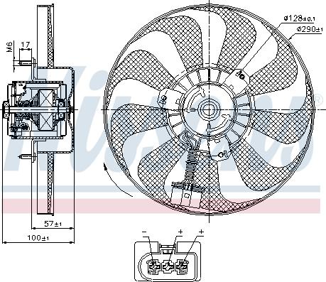 Nissens 85684 - Fan, radiator car-mod.net