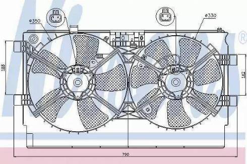 FPS 48 W225 - Fan, radiator car-mod.net