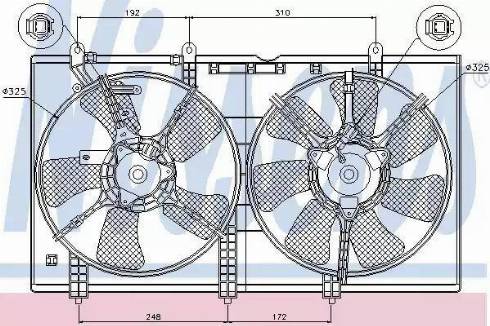 Nissens 85636 - Fan, radiator car-mod.net