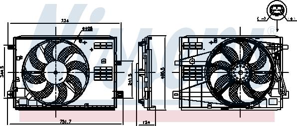 Nissens 850007 - Fan, radiator car-mod.net