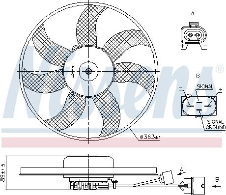 Nissens 850020 - Fan, radiator car-mod.net