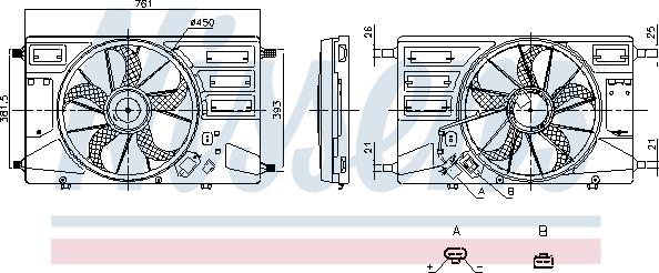 NISSENS 850100 - Fan, radiator car-mod.net
