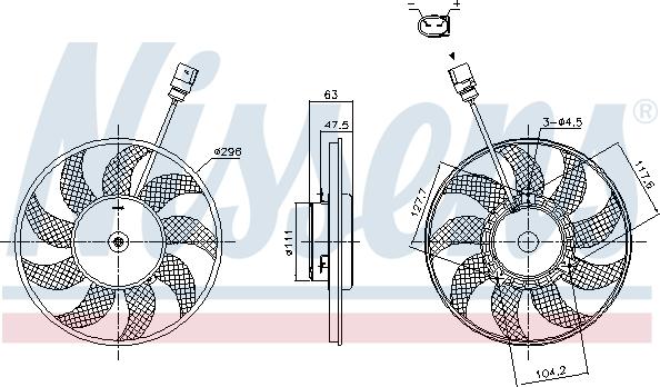 Nissens 85866 - Fan, radiator car-mod.net