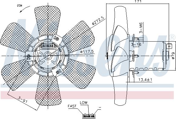CARRO 061406450 - Fan, radiator car-mod.net
