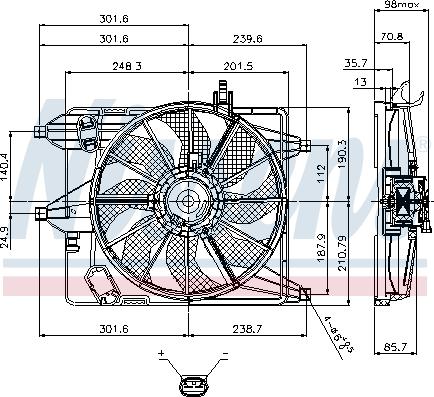 Nissens 85252 - Fan, radiator car-mod.net