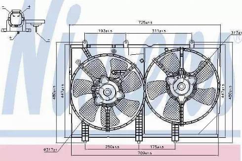 Nissens 85276 - Fan, radiator car-mod.net
