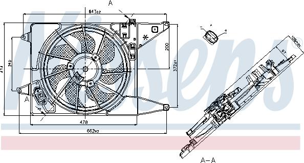 NISSENS 85710 - Fan, radiator car-mod.net
