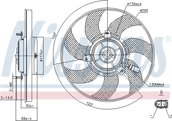 Nissens 85733 - Fan, radiator car-mod.net