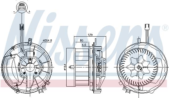 Nissens 87587 - Interior Blower car-mod.net
