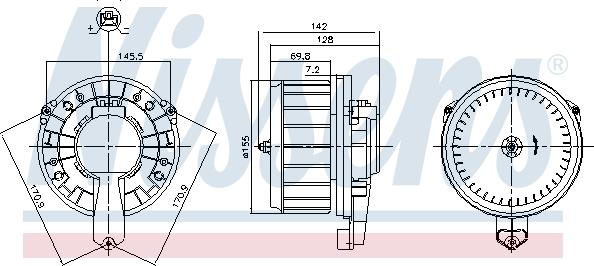 Nissens 87670 - Interior Blower car-mod.net