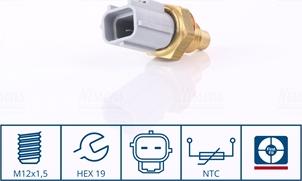 Nissens 207043 - Coolant temperature Sensor car-mod.net