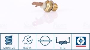 Nissens 207058 - Coolant temperature Sensor car-mod.net