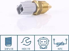 Nissens 207057 - Coolant temperature Sensor car-mod.net