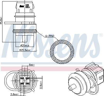 Nissens 207000 - Coolant temperature Sensor car-mod.net