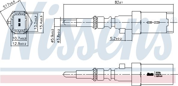 Nissens 207016 - Coolant temperature Sensor car-mod.net
