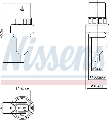 Nissens 207011 - Coolant temperature Sensor car-mod.net
