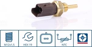 Nissens 207034 - Coolant temperature Sensor car-mod.net