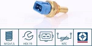 Nissens 207076 - Coolant temperature Sensor car-mod.net